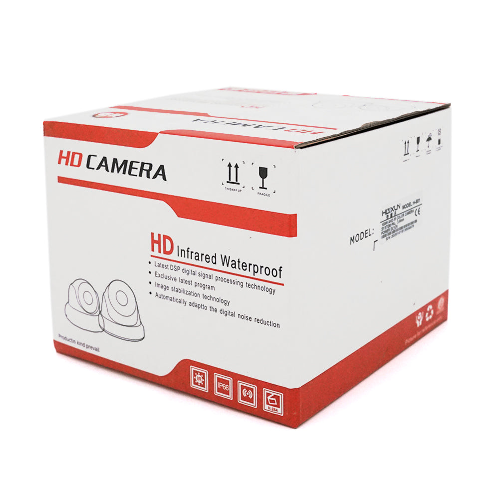 1.3MP AHD камера H-801, купольна пластик c потужною підсвіткою 3.6мм